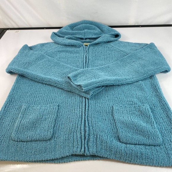 Gander Mtn Womens Hoodie Sweatshirt Blue Raglan Sleeve Full Zip Pockets Plus 2X - Picture 1 of 6